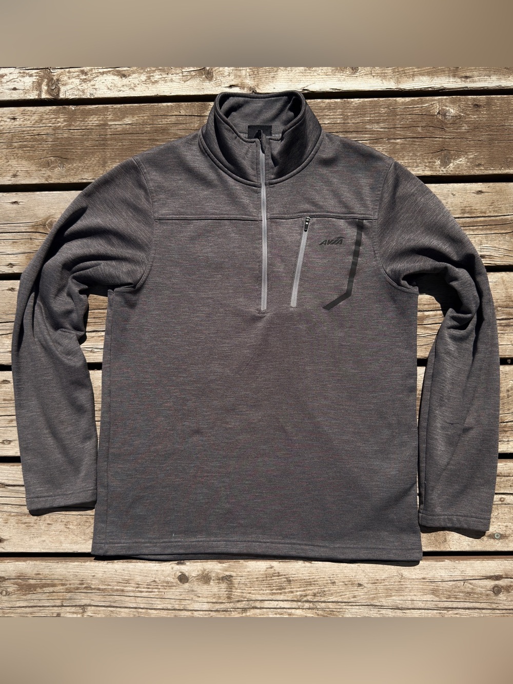 Avia Men's Dark Charcoal Quarter-Zip Performance Pullover